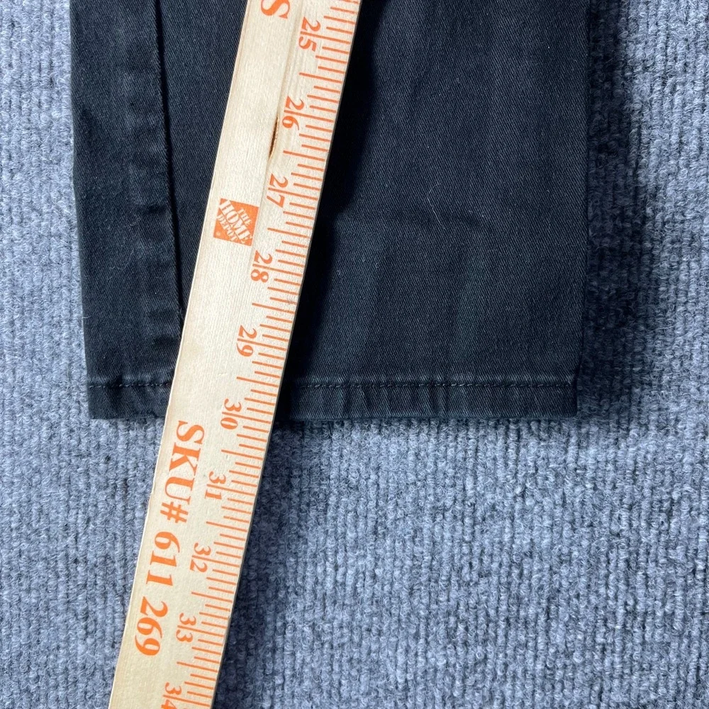 H&M Slim Fit Jeans Men's Black Denim Classic Stretch Pockets Zip Fly Y2K - 35X30
